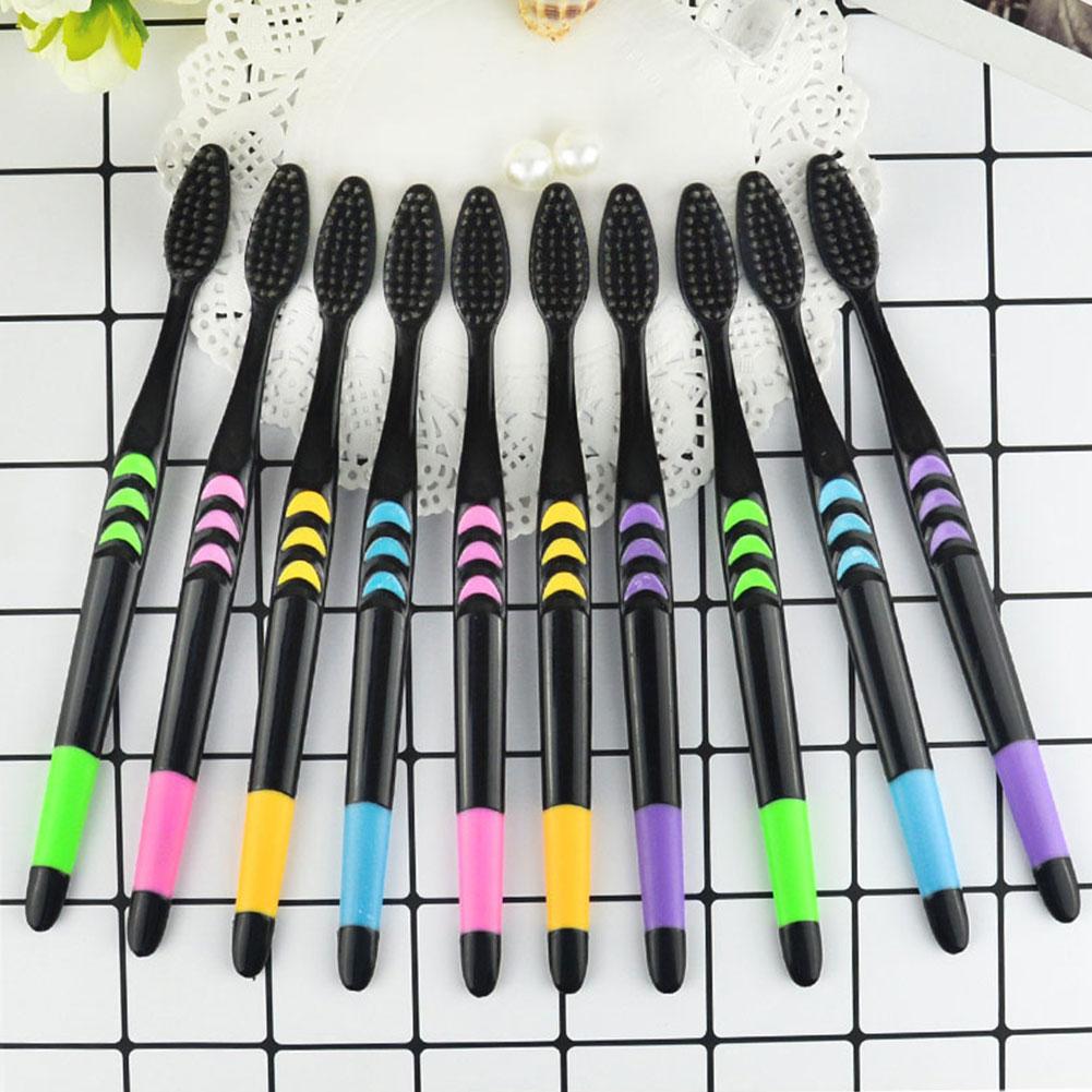 10 Pieces Packed Soft Bristle  - Bamboo Toothbrush Set 评论和价格