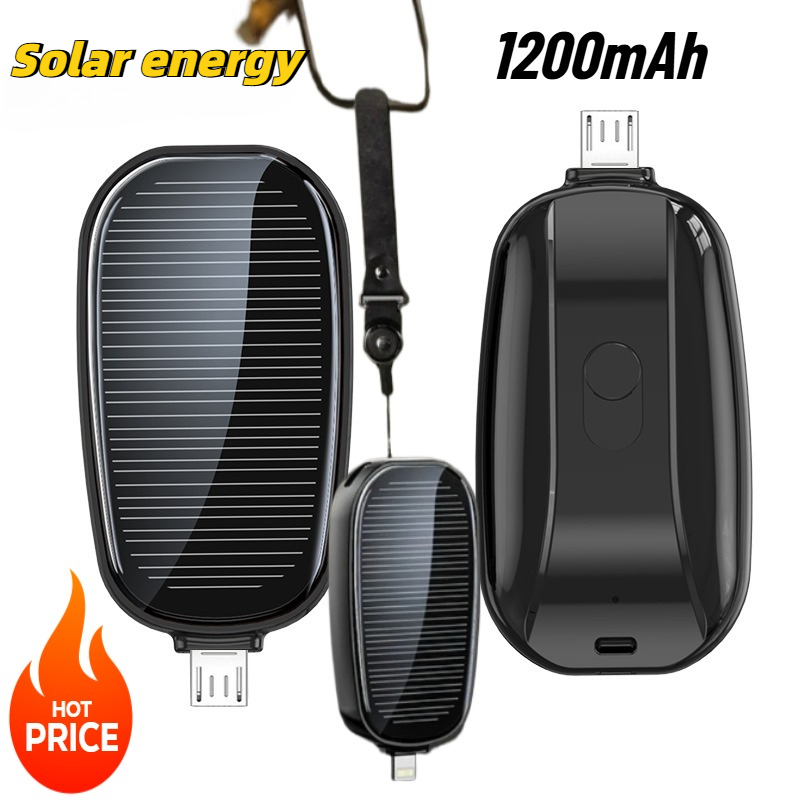 1200mAh Solar Mini Power Bank  - Solar Charger Panel Foldable 评论和价格