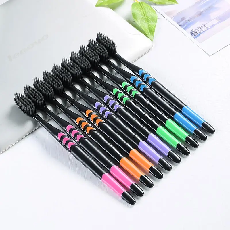 Bamboo Charcoal Soft Bristles  - Bamboo Toothbrush Set 评论和价格