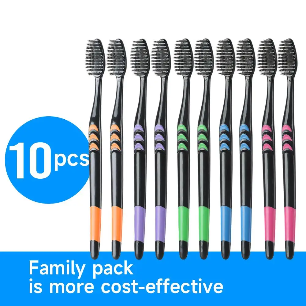 Bamboo Charcoal Soft Bristles  - Bamboo Toothbrush Set 评论和价格