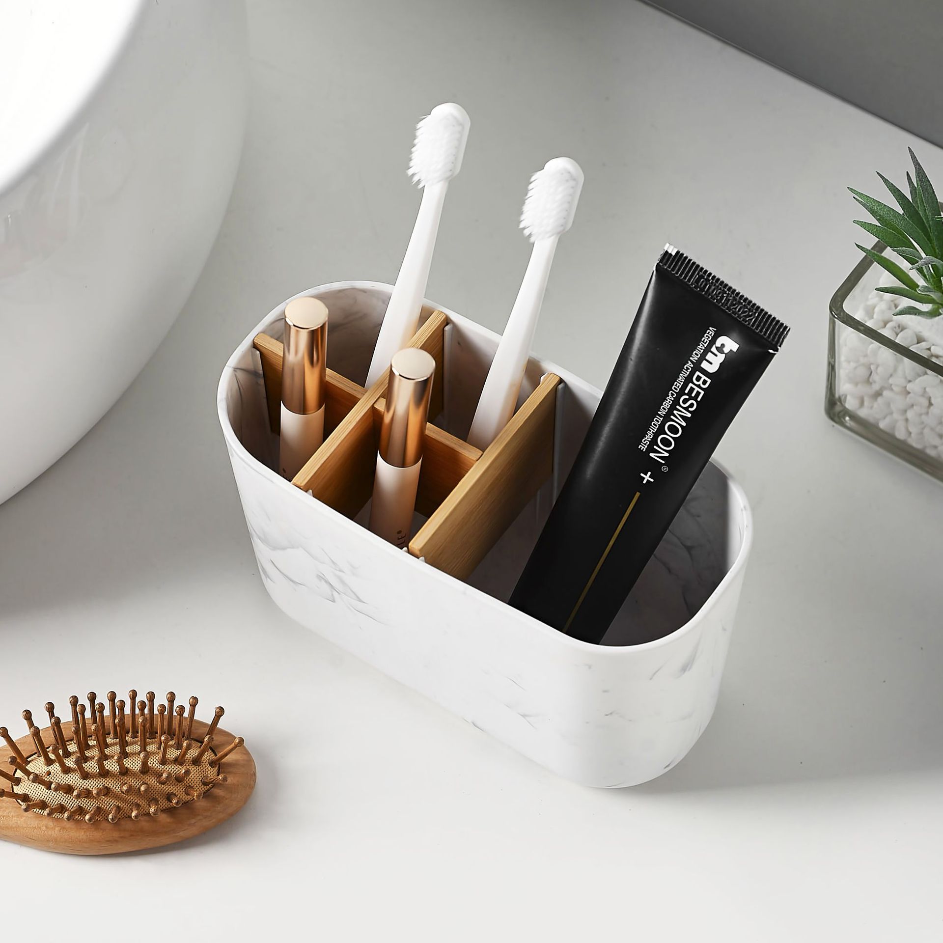 Bamboo Toothbrush Holder for E - Bamboo Toothbrush Set 评论和价格