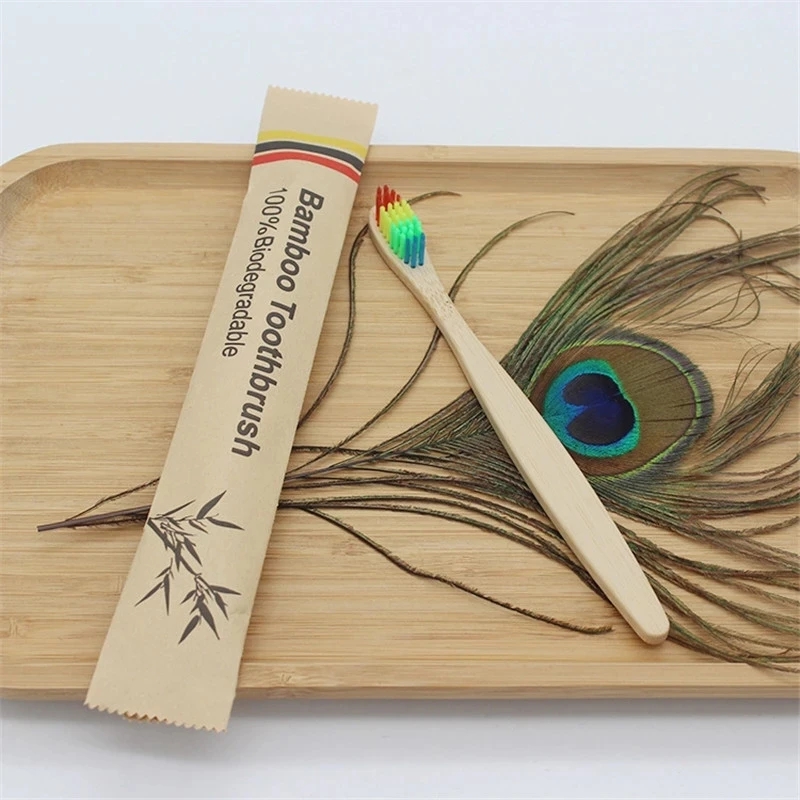 Bamboo Toothbrushes 100Pcs Eco - Bamboo Toothbrush Set 评论和价格