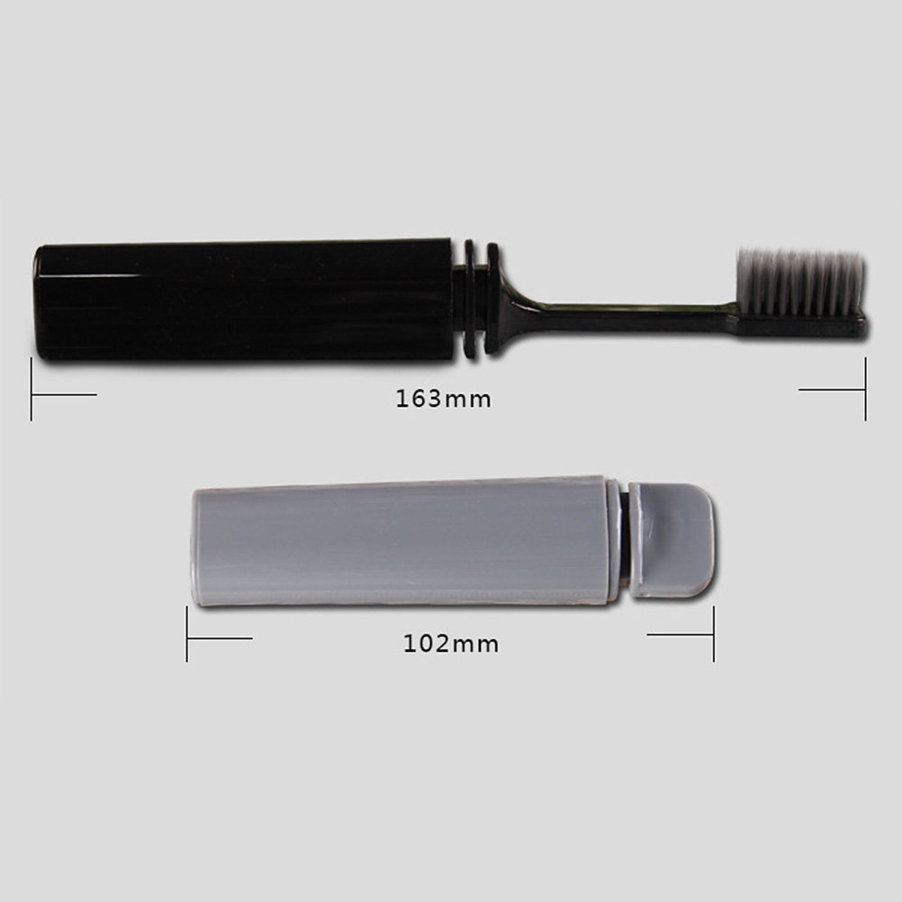 2Pcs Travel Folding Portable T - Bamboo Toothbrush Set 评论和价格